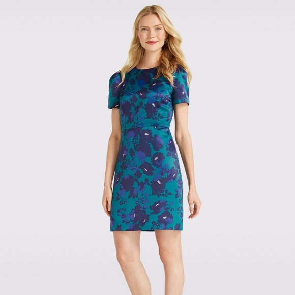 Draper James Dresses & Skirts - DRAPER JAMES Floral Structured Silk Dress NWT